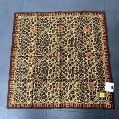 FENDI フェンディ シルク100% 大判 スカーフ ズッカ 総柄 86×86 - メルカリ