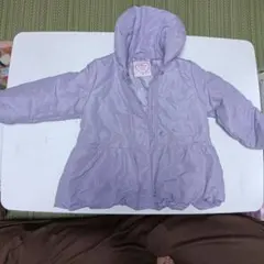 Chocomoor 薄紫 フード付きダウンコート 100