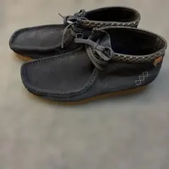 【美品】クラークス ワラビーブーツ　シェイカーブーツ 25.5cmブラック