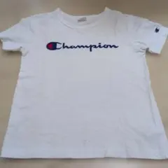 Champion Tシャツ ホワイト 150cm 刺繍ロゴ