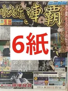 ソフトバンクホークス優勝連覇 スポーツ新聞6紙　まるごと　ポストイン