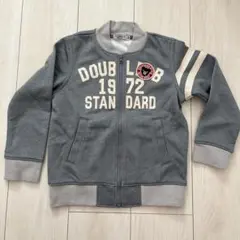 【DOUBLE.B ／ダブルビー】ジップアップジャケット 120cm グレー