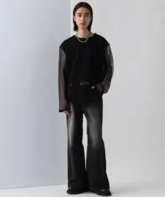 HARE OVERメッシュカットプルオーバー　FREEサイズ