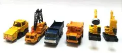 建設車両ミニカーセット 6台　傷や汚れあり　ジャンク品