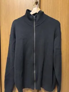 無印良品 洗えるミラノリブ編みフルジップカーディガン