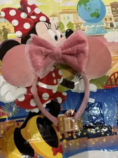 ミニーマウス カチューシャ ピンク