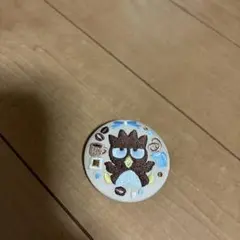 サンリオ刺繍缶バッチバットばつ丸