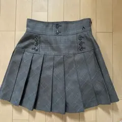 ANDMARY Chloe check mini skirt brown M - メルカリ