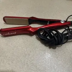 「ジャンク品」radiant ストレートヘアアイロン レッド35mm