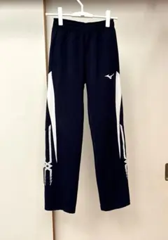 Mizuno　トレーニングウェア ウォームアップパンツ　ジャージ下　ネイビーS