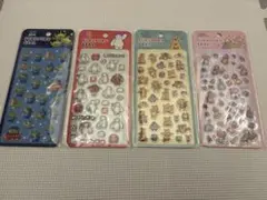 ぷくぷくシール　4点セット　ベイマックス　トイストーリー　プーさん　プリンセス
