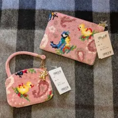 未使用・フェイラー 近沢レース ハイジ ティッシュポーチ サイドポーチ ピンク