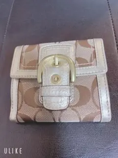 【美品】COACH 三つ折財布 レディース