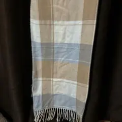 チェック 柄　大判 ショール 　ひざ掛け 　マフラー