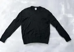 OLD GAP Vネック コットンニット チャコールグレー