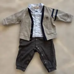 ファミリア　ロンパース　カーディガン　セット　70