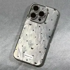 【任意２点対象】Bonnie Case iPhon16〜13用携帯ケースシルバー