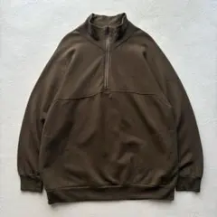 KAPTAIN SUNSHINE ブラウン ハーフジップ スウェット ウール混のサムネイル