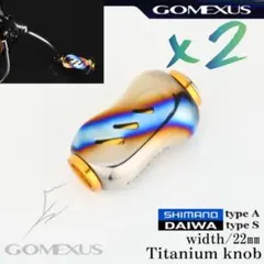 【ゴメクサス】 チタン製/GALAXY22mm /ゴールド/2個のサムネイル