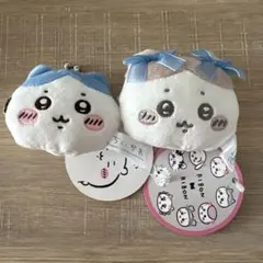 ちいかわ　ミニがまぐちポーチ　リボン　ハチワレ