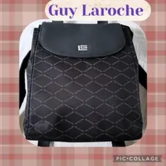 Guy Laroche 創立60周年記念 リュック 牛革×ポリ 定価3.2万