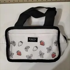 KALDI いちご柄 保冷バッグ