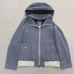 【美品】ブラックレーベルクレストブリッジ　パーカー　チェック柄　シアサッカー