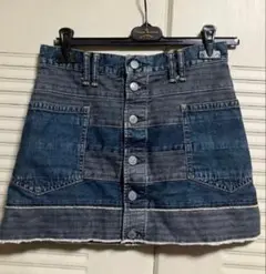 HYSTERICGLAMOURスクラッチデニムスカート