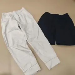 UNIQLO　ロングパンツ、ショートパンツ 2点セット　130cm