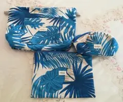 ハワイ柄　ポーチ 3点セット