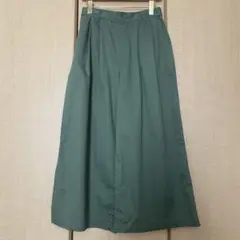 未着用　ワイドパンツ ガウチョパンツ カーキ ウエストゴム　L