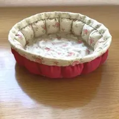 ハンドメイド小物入れ　リバーシブル レトロ
