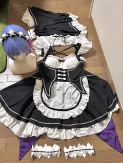 リゼロ レム コスプレ 衣装Lサイズウィッグ（靴）