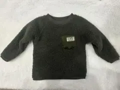 ダークグレー フリース トレーナー