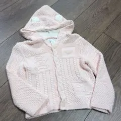 Ralph Lauren フード付きカーディガン 24M ピンク