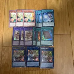 霊使い　新規デッキパーツセット　各3枚セット　四花繚乱　1枚のみシク