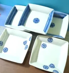 作家の器♡15cm✕高さ３cm♪柄違い♡多様皿5枚