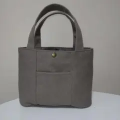 ミニトートバッグ　ハンドメイド　帆布