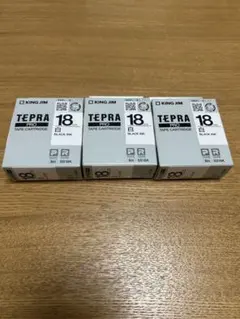 キングジム　テプラＰＲＯテ−プカ−トリッジ　白に黒文字　SS18K