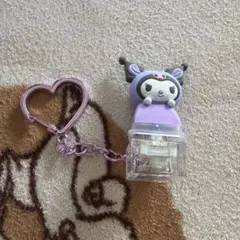 SANRIO CHARACTERS　빽꼼 피규어 키캡키링　KUROMI