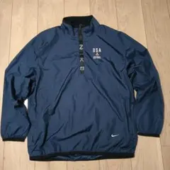 y2k00sナイキNIKEハーフジッププルオーバージャケット刺繍ロゴジップロゴ