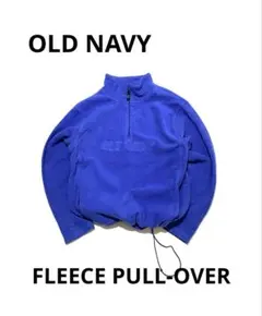 90’s-00’s オールドネイビー フリースハーフジッププルオーバー L 青系