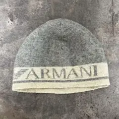 Emporio Armani グレー ニット帽 Mサイズ