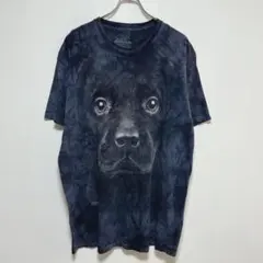 ザマウンテン アニマルTシャツ 犬 黒ラブラドール タイダイ柄 古着 XLのサムネイル