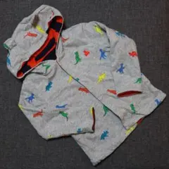 恐竜柄フード付きトレーナー