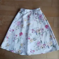 TOCCOフラワー柄 Aラインスカート