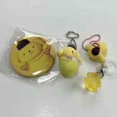 サンリオ ポムポムプリン まとめ売り 缶バッジ キーホルダー ガチャ 食玩