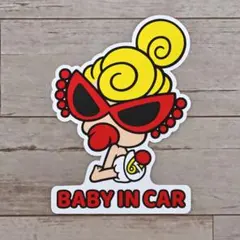 Baby in car マグネットステッカーベイビーベビーインカー ヒスミニ3