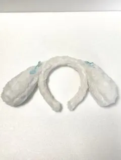 サンリオ シナモロール うさぎ耳カチューシャ ホワイト リボン付き