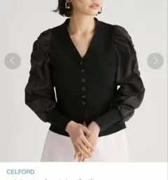 CELFORD スカラスリーブカーディガン　新品　未使用のサムネイル